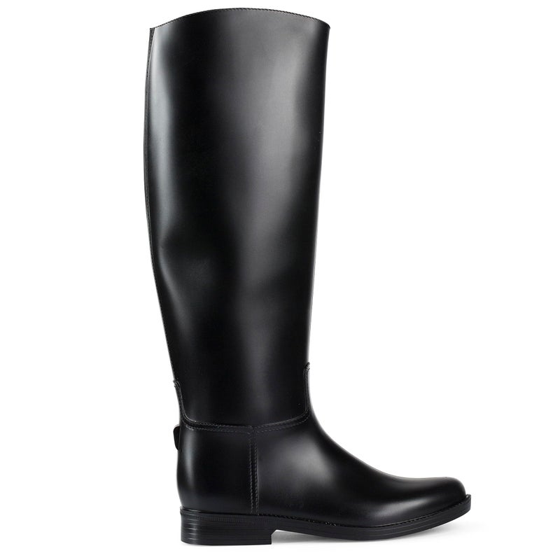 HORZE Chester Kids Equestrian Rubber Riding Boots | Tall Dress Boots for Girls, Boys | See Size Chart - Black - 1 - Image 3